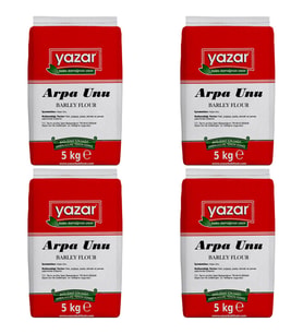 Yazar Taş Değirmende Öğütülmüş Arpa Unu 5 Kg X 4 Paket