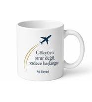 Kabin Memuruna Özel Kupa Bardak Kabin Memuru Hediye Porselen Kupa
