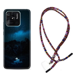Xiaomi Poco X3 Pro M4 Pro X4 Pro C40 10C Kılıf Boyun Asklı Rasta Silikon Gece 1633