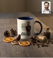 Kişiye Özel Karikatürlü Best Dad Ever Babaya Hediye Kupa Bardak Babalar Günü Hediyesi
