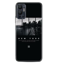 Infınix Hot 12 Kılıf Silikon Desen Özel Seri New York 1612