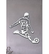 Alex de Souza Efsane Futbolcular Serisi 3D Baskı Wall Art Duvar Dekoru - Taraftar Odası Dekorasyonu