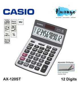 Casio AX-120ST Masaüstü Hesap Makinesi (Gri)