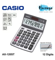 Casio AX-120ST Masaüstü Hesap Makinesi (Gri)