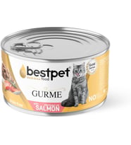 Kısırlaştırılmış Gurme Kediler İçin, Tahılsız, Somon Parça Etli Yaş Mama, 85 gr x 24 adet