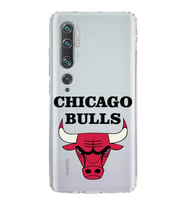 Xiaomi  Mi Note 10  Kamera Korumalı Kapak Chicago Bulls Tasarımlı Şeffaf  Kılıf