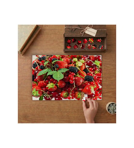 Orman Meyveleri Tasarımı 240 parça Ahşap Puzzle Ahşap Kutuda MP01915