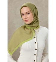Labirent Desen Lyocell Monare Eşarp - 6424 (Karamel)