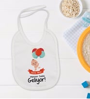 BK Kids Kişiye Özel Mekanın Sahibi Geliyor Tasarımlı Bebek Mama Önlüğü - Model 1
