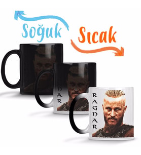 Vikings Ragnar Sihirli Kupa Bardak Porselen