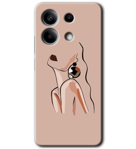 Poco X6 Kılıf HD Desen Baskılı Kılıf - Çizim Silüet