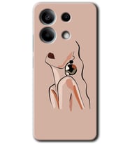 Poco X6 Kılıf HD Desen Baskılı Kılıf - Çizim Silüet