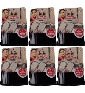 Derma Naturel Krep Kese - Siyah MS-28 (6 Lı Set)