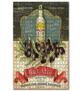 Cakapuzzle Zeytin Zeytin Yağı Afişi Görseli Puzzle Yapboz MDF (Ahşap) (120 Parça)