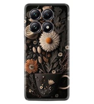 Xiaomi 14T Pro Kılıf Boutique Baskılı Resimli Kahve Çiçek Pcode -095