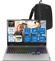 Lenovo Loq 15AHP10 Amd Ryzen 7 250 16GB Ddr5 512GB SSD Freedos RTX5050 8gb 100W 15.6" Fhd (1920X1080) IPS 300NITS 144Hz Gaming Laptop 83JG006ATRF02 + Zetta Çanta