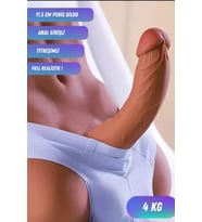Ultra Realistik anl Girişli ve Dildolu Tireşimli Erkek Kalça Mastürbatör 4 Kg