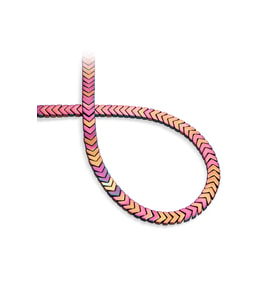 Hematit Doğal Taş Parlak Pembe Çavuş Kesim 7x2mm Dizi
