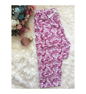 Cepsiz Pamuklu Yazlık Kadın Pijama Altı B13 (Pembe)