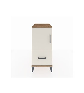 Kronos Komodin 2 Raflı Tek Çekmeceli Tek Kapaklı 44x59x96 Çam-Aytaşı