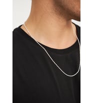 2mm Halat 925 Ayar Gümüş Erkek Zincir Kolye Vek-3076