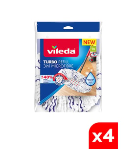 4’lü Turbo 3’ü 1 arada Mikrofiber Yedek Paspas Seti
