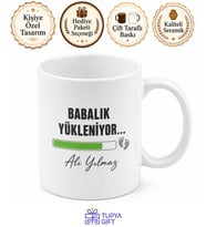 Babalık Yükleniyor Yazılı Esprili Kupa Bardak Babalar Günü Hediyesi