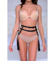 Mulvxbrf Brf02 Sık Deri Püsküllü Bel Kemer Harness - Brf1045 (Mulvix)