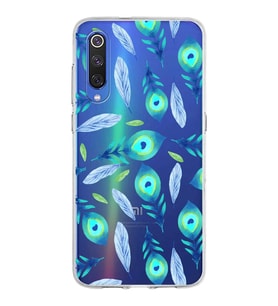 PrintiFy Xiaomi Mi 9 ile Uyumlu 1mm Slim Fit Nazar Boncuğu 3 Baskılı Şeffaf  Kılıf