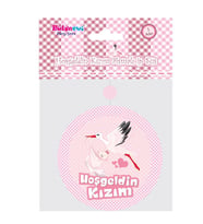 Hoşgeldin Kızım Yazılı Baby Shower Partisi Asmalı İp Süs 3 Adet