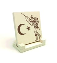 Kurtuluş Savaşı SembolikBaskılı Doğaltaş Masaüstlük