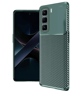 Durukar® İnfinix Hot 50 Pro Plus 4G Auto Focus Karbon Kapak - Koyu Yeşil