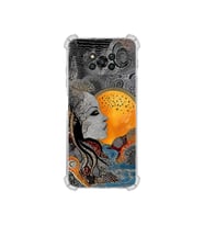 PrintiFy Xiaomi Poco X3pro ile Uyumlu Simya Serisi Mozaik Tanrıça Tasarımlı Uv Baskılı Köşe Korumalı Antişok Kılıf