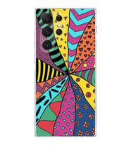 PrintiFy Samsung Galaxy S22 Ultra ile Uyumlu Retro Color 4  Kamera Korumalı Şeffaf  Kılıf
