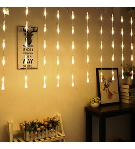 GÜN IŞIĞI SU DAMLASI SALKIM LED IŞIK GÜN IŞIĞI LED IŞIK 3 METRE 1.20 CM DAL KIR DÜĞÜNÜ MEKAN IŞIĞI