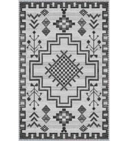 Eliana Home Baskılı, Yıkanabilir Kaymaz Taban Salon Halısı LNA0016-SD807 100x150 cm (Gri)