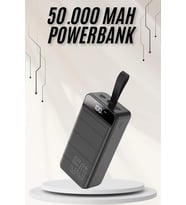 Powerbank Çoklu Şarj Girişi 50.000 Mah Taşınabilir Dijital Göstergeli