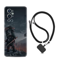 Tecno Spark 9 Pro Kılıf Silikon Boyun Askılı İpli Desenli Silikon Warrior 1653
