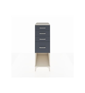 Kronos Dolap 4 Çekmeceli 44x59x134 Aytaşı-Antrasit