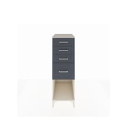 Kronos Dolap 4 Çekmeceli 44x59x134 Aytaşı-Antrasit