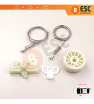 Fiat Abarth Punto Grande Evo MK3 199 2005-2024 51723316 İçin Elektrikli Ön Sol Cam Kriko Tamir Seti
