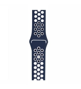 Watch Mavi-Beyaz Nike Kordon 42-44 mm Esnek Silikon Delikli Şık Tasarım