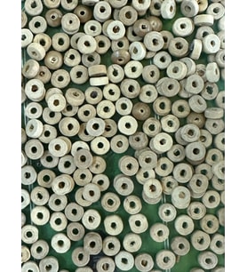 30 GR 05 CM AHŞAP DELİKLİ HALKA BONCUK