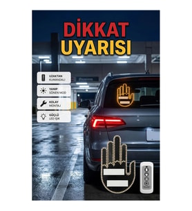 Suya Dayanıklı LED El Park Uyarı Lambası Uzaktan Kumandalı Dış Mekan Güvenlik Cihazı