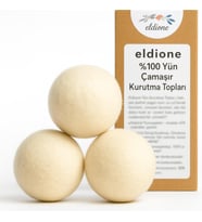 3-Adet Medium Size% 100 Yün Kurutma Topu