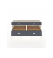 Kronos Konsol 2 Raflı 4 Çekmeceli  176x59x99 Aytaşı-Çam/Antrasit
