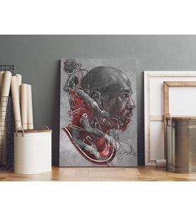 Michael Jordan Kanvas Tablo 40x55cm NBA Poster