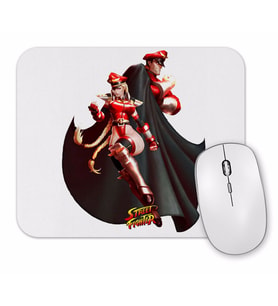 Street Fighter Bison e Cammy Mouse Pad