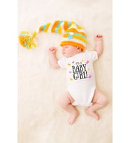 Kız Bebek It's A Baby Girl ! Baskılı Body Zıbın