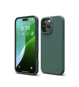 Apple İphone 16 Pro Max Kılıf First Silikon - Koyu Yeşil